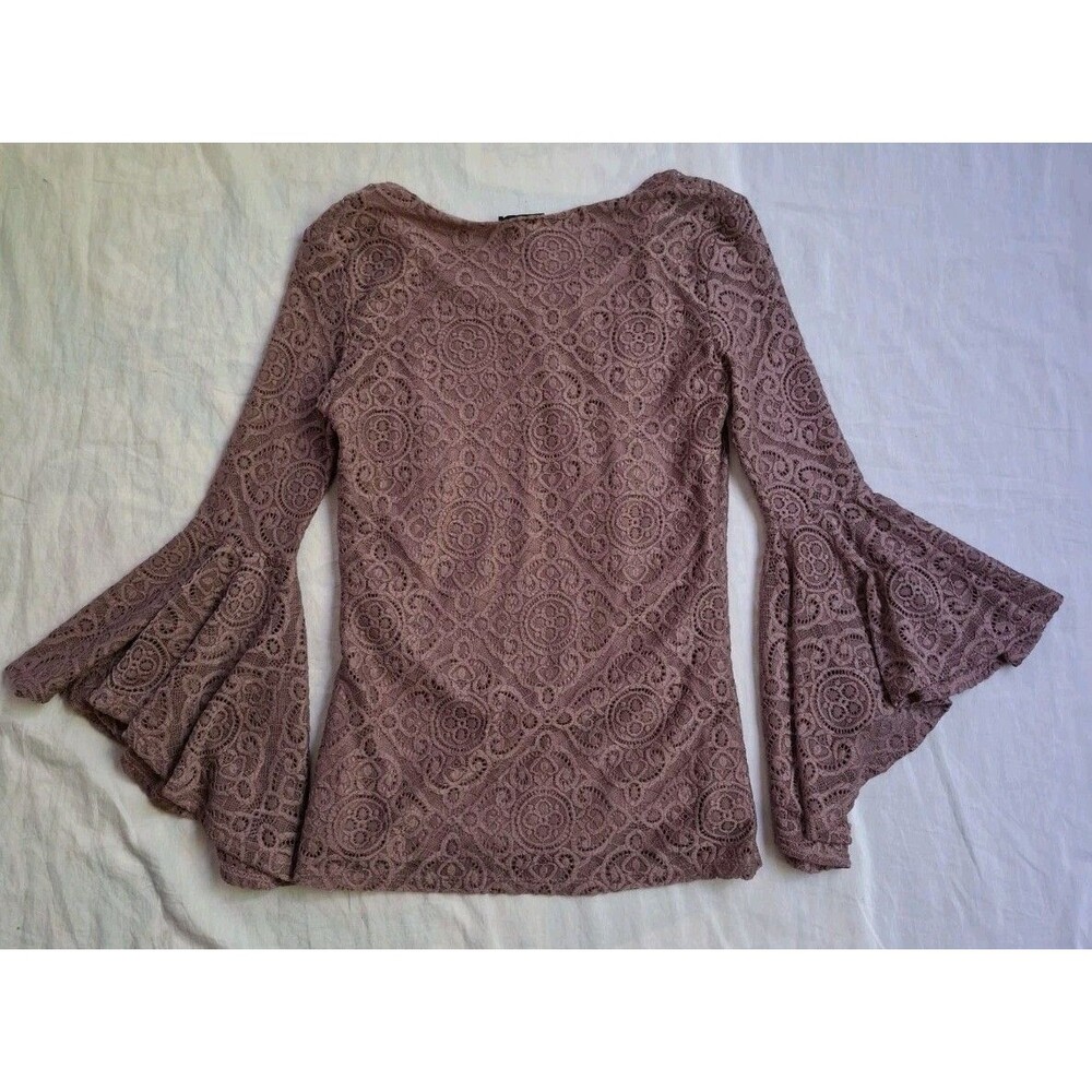 Y2K TMG New York Fairycore Lace Whimsigoth Romantic Bell Sleeve Women's Small - Picture 11 of 15